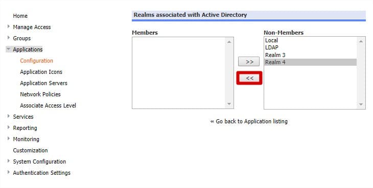 authorising access step two